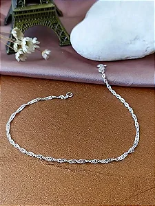 Pulseira Singapura - Prata 925