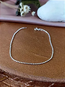 Pulseira Bolinhas Diamantadas - Prata 925 - MP164-1023