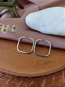 Argola Quadrada - 24mm - Prata 925 - MB218-920