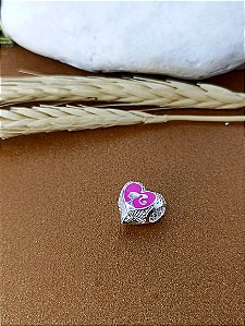 Berloque Coração Barbie - Prata 925 - BL24-1739