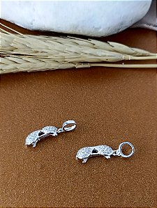 Berloque Óculos Cravejado Zirconia  - Prata 925 - BL26-1738