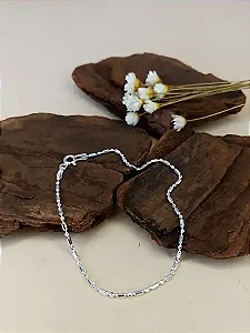 Pulseira Feminina Canutilho Bolinha - Prata 925 - MP172-919