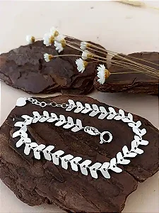 Pulseira Feminina Escama - Prata 925 - MP205-4386
