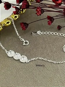 Pulseira Com Pedras Zircônias - Prata 925 - MP207-2857