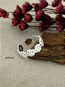 Anel Flor Falange Ajustável - Prata 925 - MA125-1534