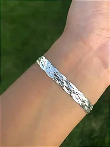 Pulseira Trançada 5 Fios - Prata 925 - MP213-78195