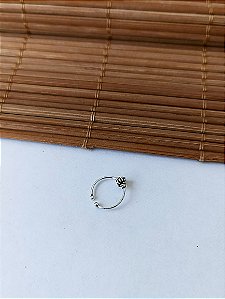 Piercing Fake Bali - Prata 925 (Cor Envelhecida) - Regulável