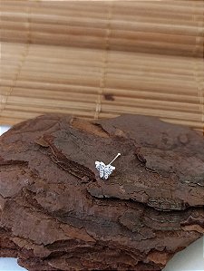 Piercing Borboleta Com Pedras Zircônias - Prata 925