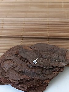 Piercing Estrela Com Pedra Zircônia - Prata 925