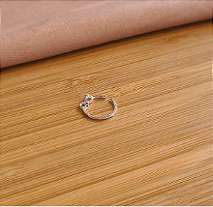Piercing Infinito Cravejado Colorido - Prata 925 - MB473-517