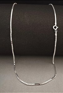 Corrente Veneziana Diamantada - V35 - 2mm - 11.2g - 70cm - Prata 925