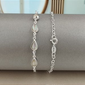 Pulseira Gota Madrepérola - Prata 925 - MP335-2255