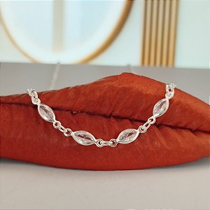 Gargantilha Choker Com Zircônias - Prata 925