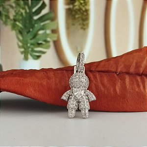 Pingente Menino Cravejado - 21mm - Prata 925 - BL87-3997