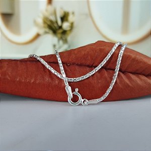 Gargantilha Pipoca Diamantada - 45cm - Prata 925 - MC413-1846