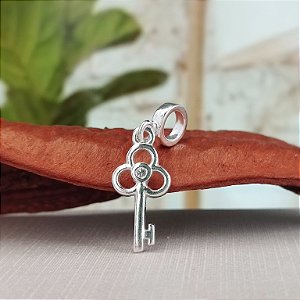 Berloque Chave com ponto de Luz - Prata 925 - BL106-1032
