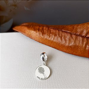 Berloque Raquete de Tênis - Prata 925