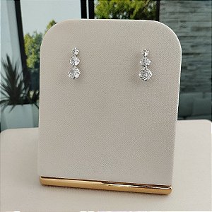 Brinco Trio Ponto de Luz - Prata 925