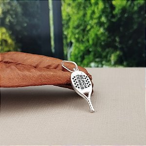 Pingente Raquete Beach Tênis - Prata 925 - PG193-1845