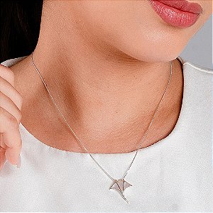 Gargantilha com Raia Madrepérola - Prata 925 - MC532-40100