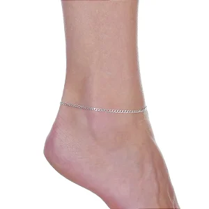 Tornozeleira Grumet Fina - Prata 925 - MTZ59- 1230