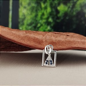 Pingente N.S Aparecida Com Zircônias - Prata 925 - PG206-0826