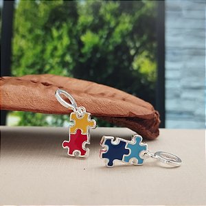 Berloque Autismo Dupla Face - Prata 925 -BL221-1435