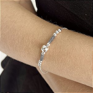 Pulseira Bali com Bolas Prata 925 - MP469-54135
