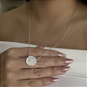 Gargantilha São Bento em Madre Pérola- Prata 925 - v12 - 45cm - MC609-51128