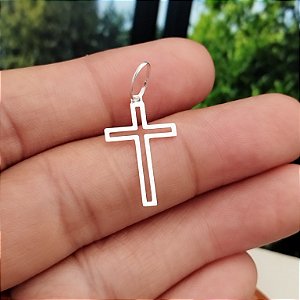Pingente Crucifixo Vazado - Prata 925 -PG231-0820