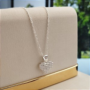 Gargantilha Coração Zircônia - Prata 925 - MC633-2255