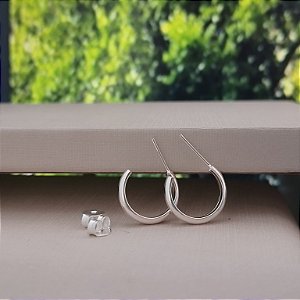 Brinco Argola Lisa- Prata 925 -MB913-1026