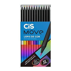 Lápis de Cor MOVE 12 cores- CIS