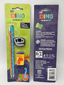 Kit Escolar Dinossauro 4 peças - LEO E LEO