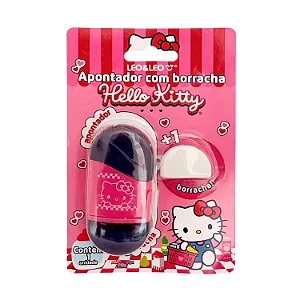 Apontador e Borracha HELLO KITTY - BLISTER C/1 UND - LEO E LEO