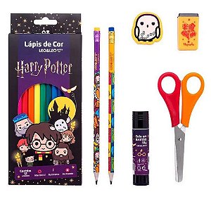 Kit escolar Harry Potter 7 itens - UND - LEO E LEO