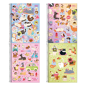 Caderno HUG ME 10M 160F - UNIDADE SORTIDA  - TILIBRA