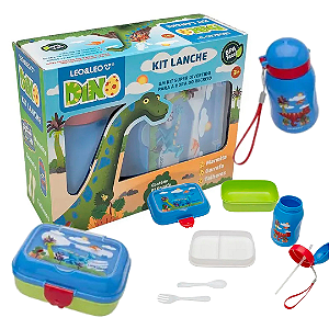 Kit Lanche DINO - CAIXA C/ 1 KIT - LEO e LEO