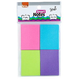 Bloco Smart Notes Color - 4 cores 50FLS - UND - BRW