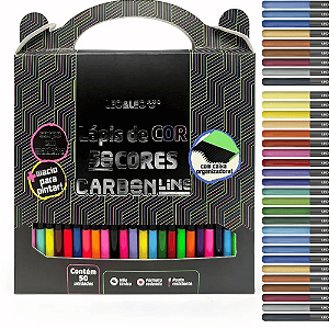 Lápis de cor Carbon line - 50 CORES - LEO E LEO