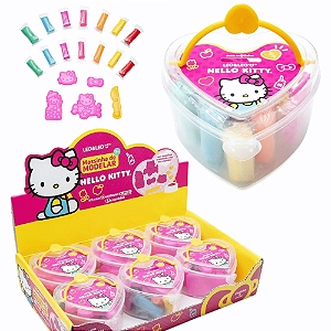 Massinha de Modelar Coração HELLO KITTY 7 CORES - UND - LEO E LEO