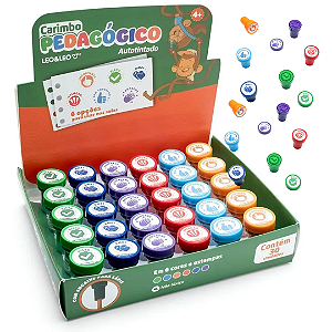Carimbo pedagógico  - DISPLAY C/ 30 UND - LEO E LEO