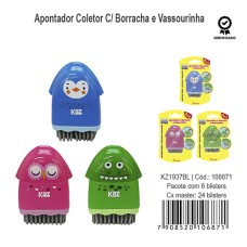 Apontador + Borracha vassourinha -  UND - KAZ