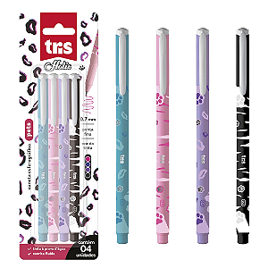 Caneta Esferográfica Holic Pets  0.7 - BLISTER 4UND - TRIS
