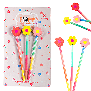 Jogo de lápis FLOWERS - FOFY
