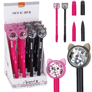 Caneta esferográfica apagável GEL 0.7MM - SHINE - UNIDADE - BRW