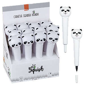 Caneta esferográfica 0.7MM - SQUISH PANDA - UND - BRW