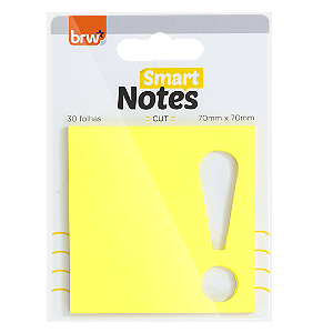 Bloco Smart notes 70X70MM - CUT WOW- 30 FLS - BLISTER C/ 1 BLOCO - BRW