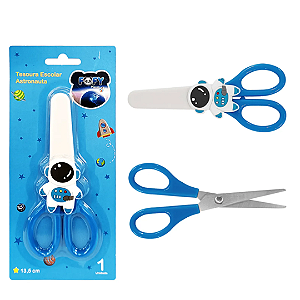 Tesoura Escolar Astronauta - UND - FOFY