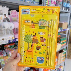 Kit de papelaria MEU ZOOLOGICO 7 PCS - FOFY